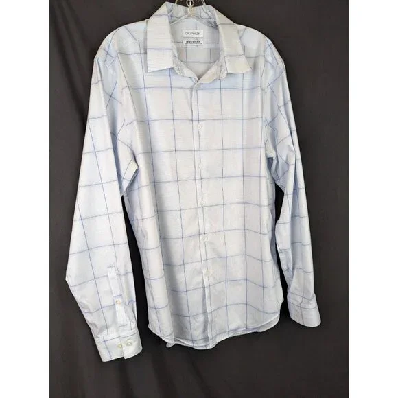 calvin klein infinite non-iron slim fit stretch collar dress shirt Calvin Klein Men's Slim Fit Lavender Dress Shirt With Stretch Collar S –  Picky Thrifter main image 1